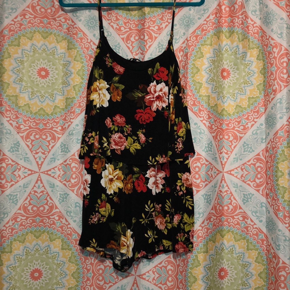 Floral Print Romper size Large